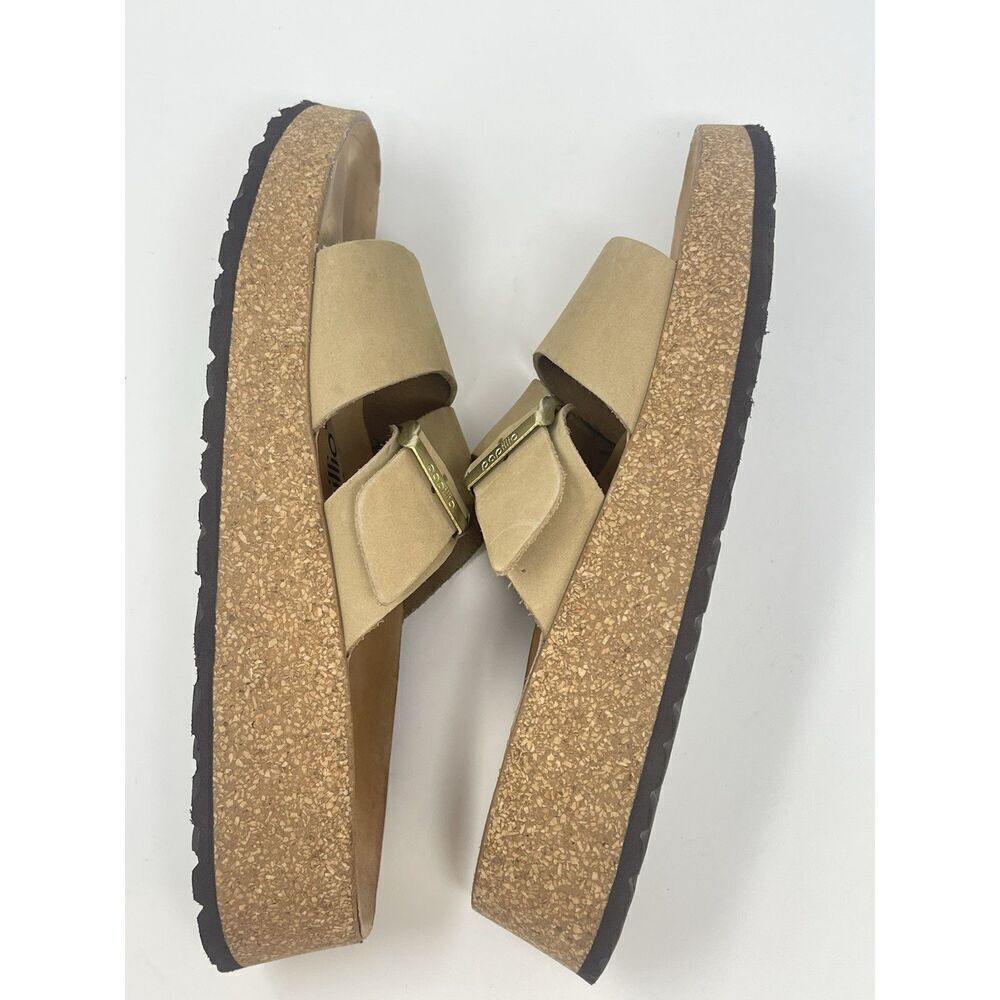 Birkenstock Papillio Almina Platform Sandals Sandcastle Tan Womens Size 10 US - Picture 9 of 10